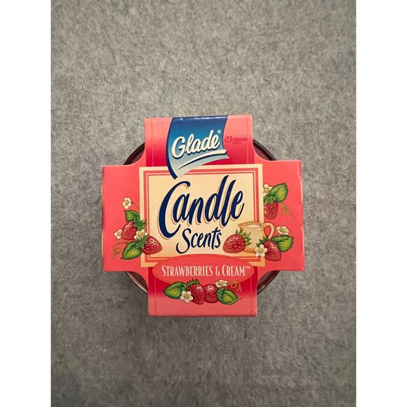 Glade‎ Candle Scents Jar Strawberries & Cream 1996 & Apple Cinnamon 1997 2Pc VTG - Picture 10 of 12